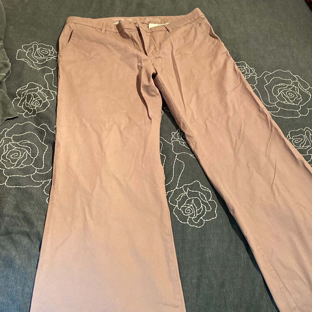 Flared khakis by Gap